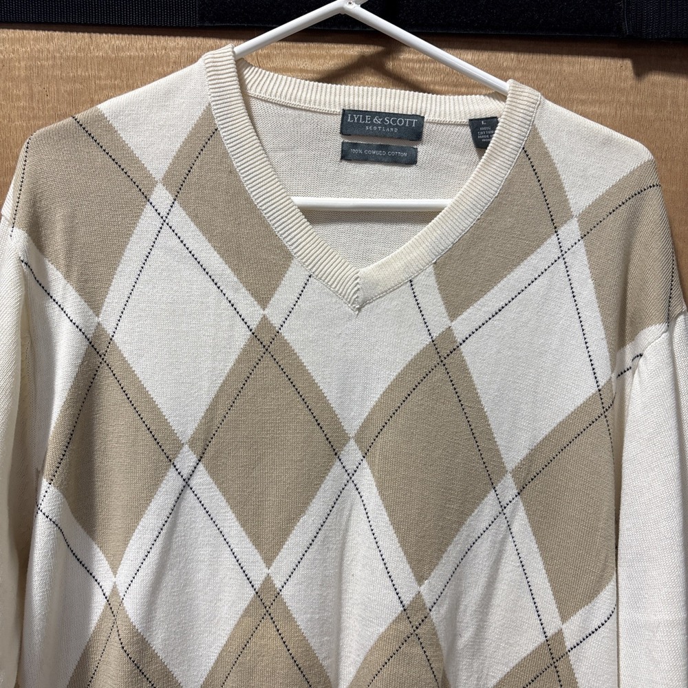 Lyle & Scott Men's Sweater 100% Combed Cotton Size Large